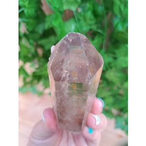 5.28 oz Clear Smoky Quartz Crystal Point with Window from Brazil. One of a kind Smoky Quartz Crystal