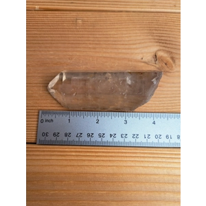5.28 oz Clear Smoky Quartz Crystal Point with Window from Brazil. One of a kind Smoky Quartz Crystal