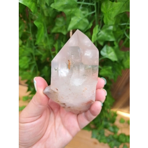 10.09 oz. Clear Quartz Crystal Point. All Natural Clear Quartz Point from Brazil. You get this piece