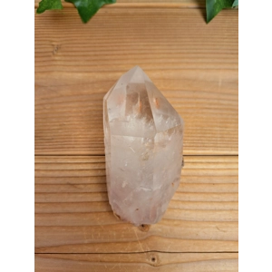 10.09 oz. Clear Quartz Crystal Point. All Natural Clear Quartz Point from Brazil. You get this piece