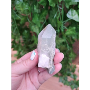 2.44 oz. Clear Quartz Crystal Point With Green Chlorite Phantom. You get this piece!
