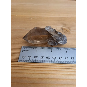 3.24 oz Smoky Quartz Crystal Point with Goddess Face, Timelink and Window. You get this piece!