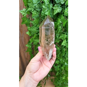 13.96 oz Smoky Quartz Crystal Point with Golden Rutile inclusions. You get this piece!