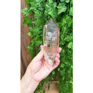 13.96 oz Smoky Quartz Crystal Point with Golden Rutile inclusions. You get this piece!