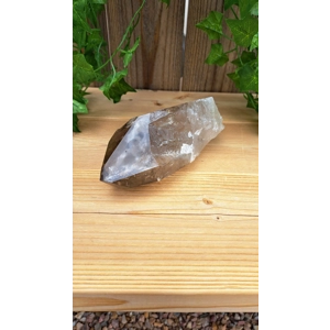 2.47 Lb Clear Smoky Quartz Crystal Point with Golden Rutile inclusions. You get this piece!