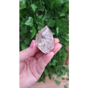 2.14 oz. Raw Skeletal Herkimer Diamond Quartz Crystal from Middleville NY. Fenster Quartz. Elestial
