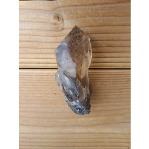 3.24 oz Smoky Quartz Crystal Point with Goddess Face, Timelink and Window. You get this piece!