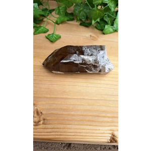 13.5 oz Clear Smoky Quartz Crystal with Timelink. All Natural Smoky Quartz Point from Brazil. You ge