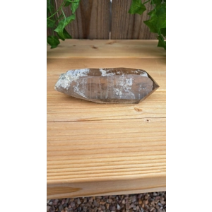 13.96 oz Smoky Quartz Crystal Point with Golden Rutile inclusions. You get this piece!