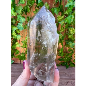 1.16 Lb Clear Smoky Quartz Point with Etching. You get this piece!