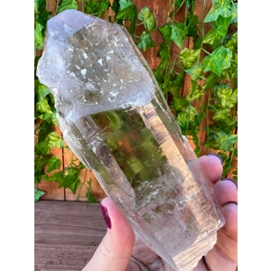 1.16 Lb Clear Smoky Quartz Point with Etching. You get this piece!