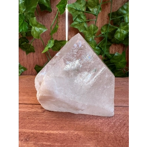 1.41 lb Clear Quartz Crystal Point with Goddess Face and Timelink. You get this piece!