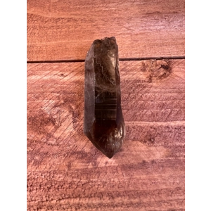 2.27 oz Clear Smoky Quartz Crystal Point With Etching. All Natural Clear Smoky Quartz Point from Bra
