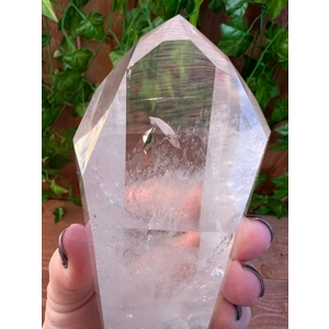 1.03 lb Clear Polished Quartz Crystal Point from Brazil. You get this piece!