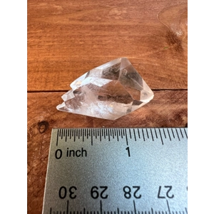 0.62 oz Clear Quartz Double Terminated Crystal with Timelinks from Brazil 17.5 Grams. You get this p