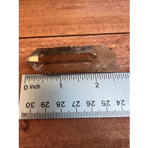 1.22 oz Clear Smoky Quartz Point With Etching. Natural Quartz Point from Brazil. You get this piece!