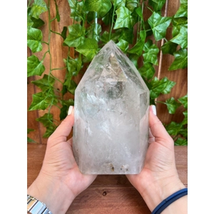 6.64 Lb Large Clear Quartz Crystal Point. You get this piece!