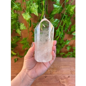 1.03 lb Clear Polished Quartz Crystal Point from Brazil. You get this piece!