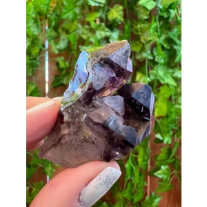 1.28 oz. Amethyst Crystal Scepter Point with Enhydro's and Hematite from Karoi District, Mashonaland