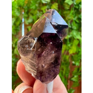1.28 oz. Amethyst Crystal Scepter Point with Enhydro's and Hematite from Karoi District, Mashonaland