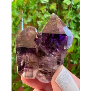 1.28 oz. Amethyst Crystal Scepter Point with Enhydro's and Hematite from Karoi District, Mashonaland