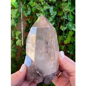 2.58 Lb Large Clear Quartz Crystal Point with Etching from Brazil. You get this piece!