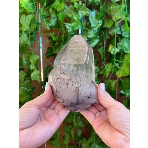 2.58 Lb Large Clear Quartz Crystal Point with Etching from Brazil. You get this piece!