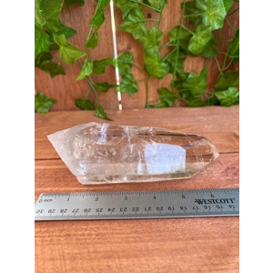 1.55 Lb Super Clear Lemurian Quartz Crystal Point. Natural Water Clear Quartz Point from Brazil. You