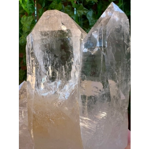 1.85 lb Clear Lemurian Quartz Twin Crystal Points Freestanding. You get this piece!