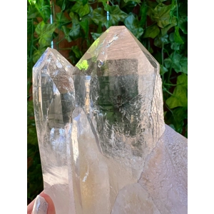 1.85 lb Clear Lemurian Quartz Twin Crystal Points Freestanding. You get this piece!