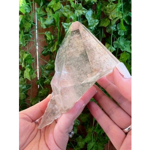 1.03 Lb Clear Quartz Crystal Point with Inclusions. You get this piece!