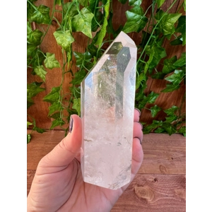 1.03 lb Clear Polished Quartz Crystal Point from Brazil. You get this piece!