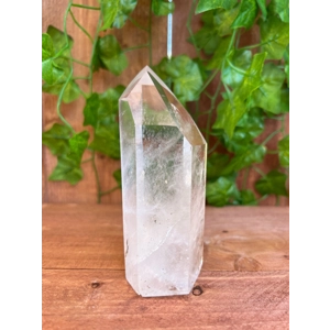 1.03 lb Clear Polished Quartz Crystal Point from Brazil. You get this piece!