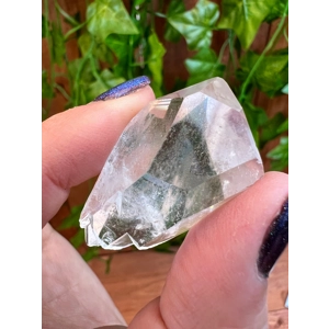 0.62 oz Clear Quartz Double Terminated Crystal with Timelinks from Brazil 17.5 Grams. You get this p