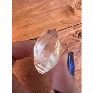 0.62 oz Clear Quartz Double Terminated Crystal with Timelinks from Brazil 17.5 Grams. You get this p