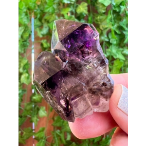 1.28 oz. Amethyst Crystal Scepter Point with Enhydro's and Hematite from Karoi District, Mashonaland