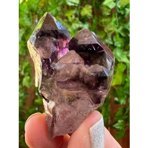 1.28 oz. Amethyst Crystal Scepter Point with Enhydro's and Hematite from Karoi District, Mashonaland