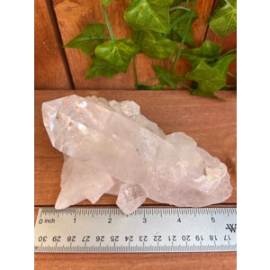 1.63 Lb Arkansas Quartz Crystal Points Cluster. Natural Water Clear Quartz Point from Arkansas. You
