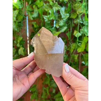 14.88 oz Smoky Citrine Quartz Crystal Points Cluster from Brazil. You get this piece!