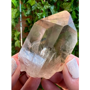 5.17 oz. Clear Smoky Quartz Point Crystal Point with Goddess Face. You get this piece!