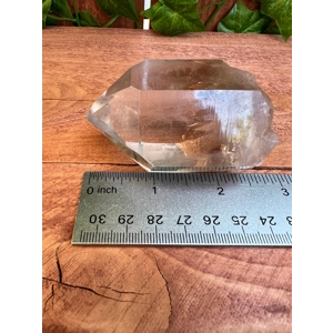 5.17 oz. Clear Smoky Quartz Point Crystal Point with Goddess Face. You get this piece!