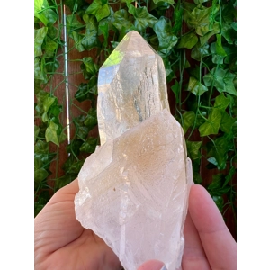 1.85 lb Clear Lemurian Quartz Twin Crystal Points Freestanding. You get this piece!