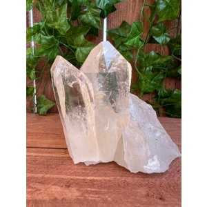 1.85 lb Clear Lemurian Quartz Twin Crystal Points Freestanding. You get this piece!