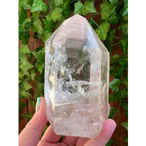 1.32 Lb. Clear Quartz Crystal Point. Polished Channeling Quartz Point. You get this piece!