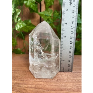 1.32 Lb. Clear Quartz Crystal Point. Polished Channeling Quartz Point. You get this piece!