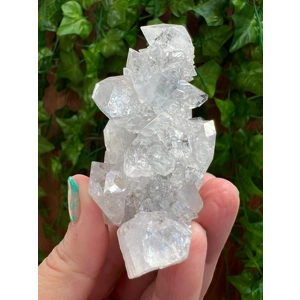 3.97 oz. AA Grade Apophyllite Crystal Cluster Stalactite from Jalgaon India. You get this piece! ZA3