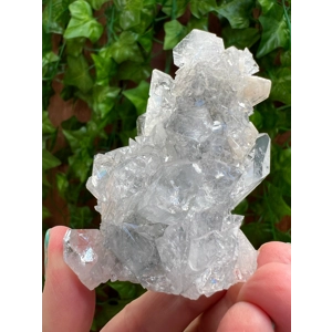 3.97 oz. AA Grade Apophyllite Crystal Cluster Stalactite from Jalgaon India. You get this piece! ZA3