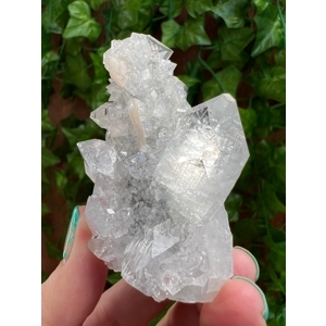 3.97 oz. AA Grade Apophyllite Crystal Cluster Stalactite from Jalgaon India. You get this piece! ZA3