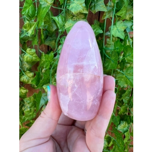 12.69 oz. Rose Quartz Freeform Crystal 3.5 Inch. Polished Rose Quartz Freeform Crystal. You get this