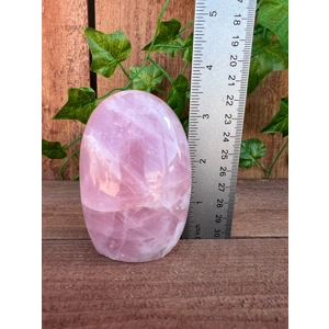 12.69 oz. Rose Quartz Freeform Crystal 3.5 Inch. Polished Rose Quartz Freeform Crystal. You get this